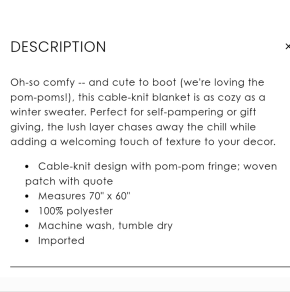 Peace Love World Throw Blanket Collection - Picture 4 of 4